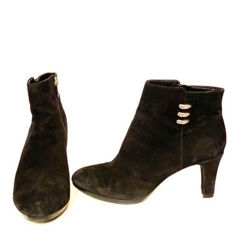 Anne Klein iFlex Suede Black Booties